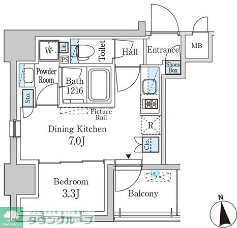 パークアクシス神田レジデンスの物件間取画像